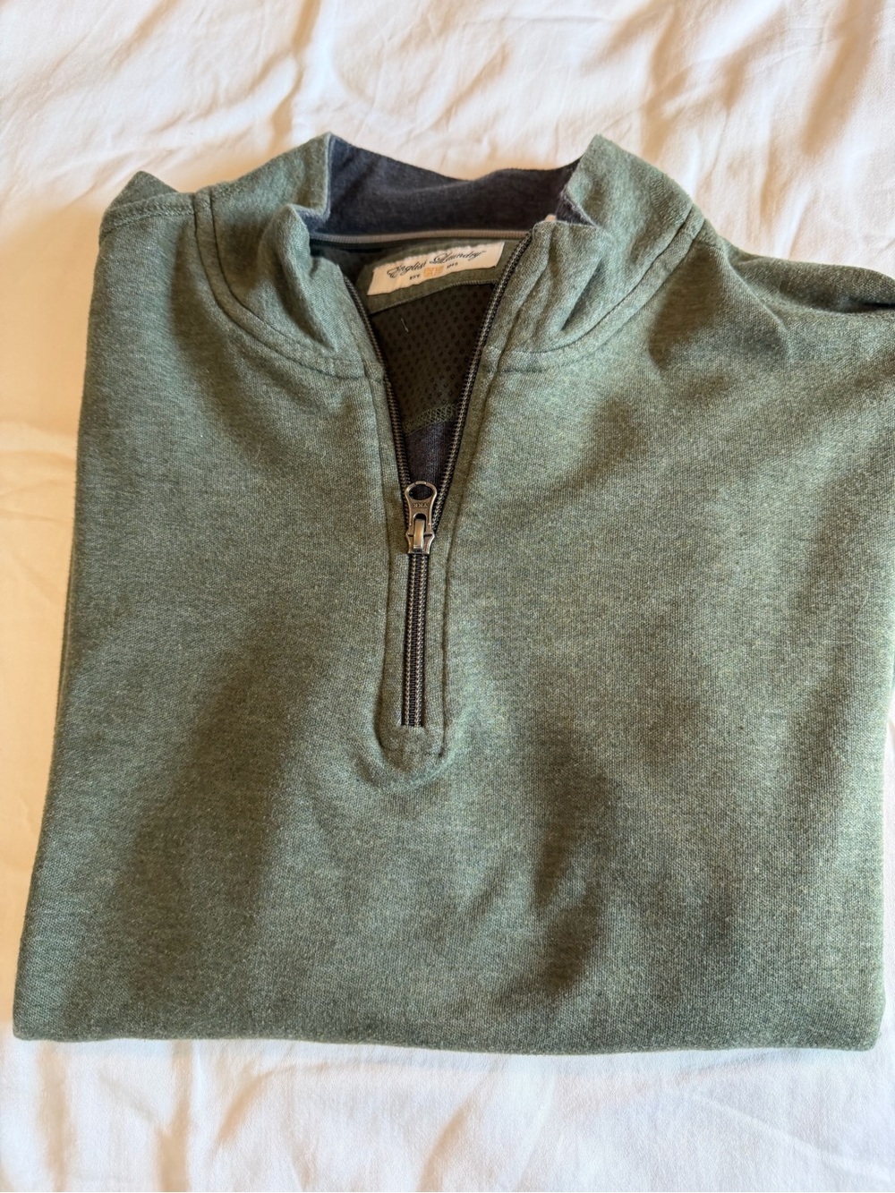 English Laundry Olive Green Half-Zip Pullover Sweater